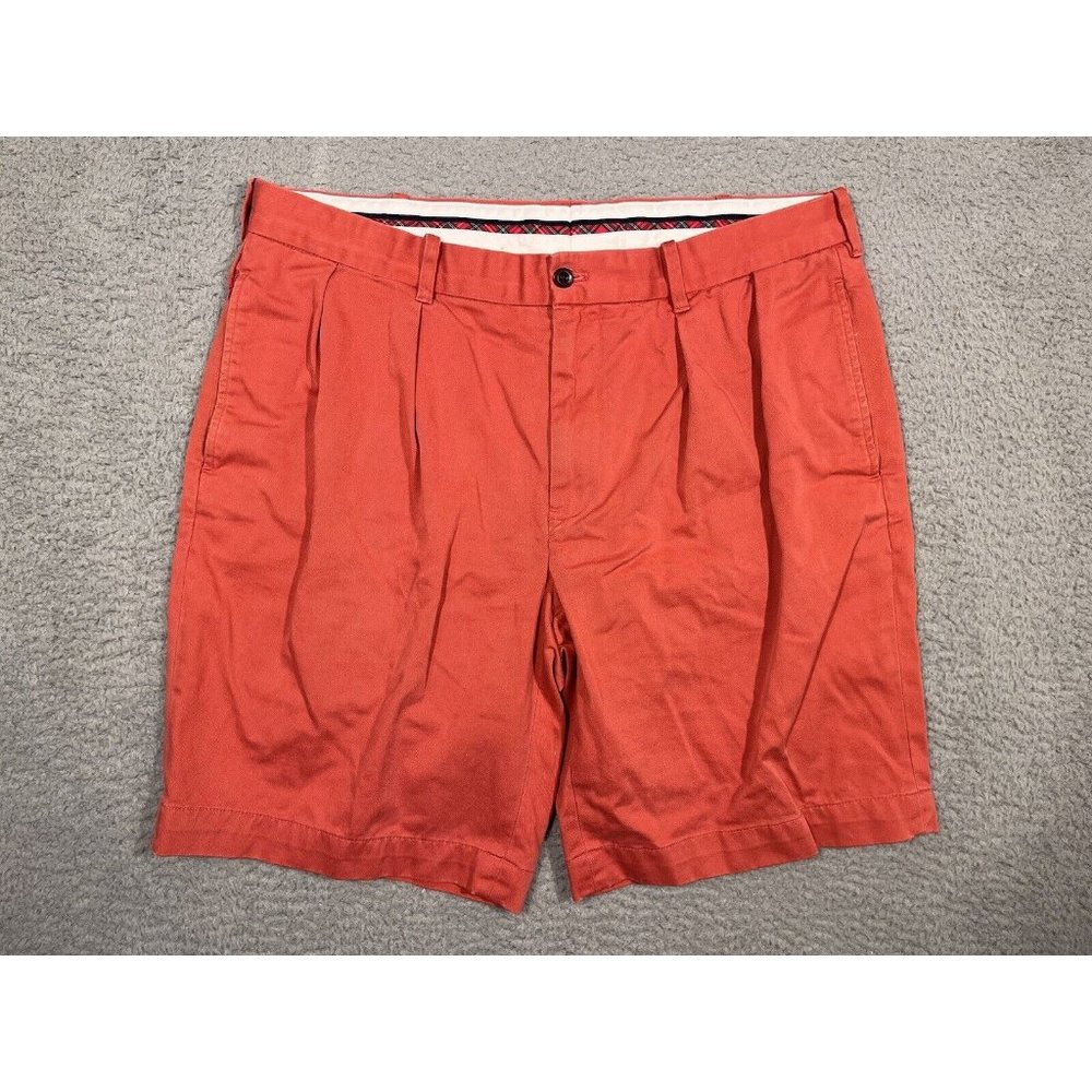 Polo Golf Ralph Lauren Fairway Fit Shorts Men’s 36 100% Cotton Salmon Pleated‎